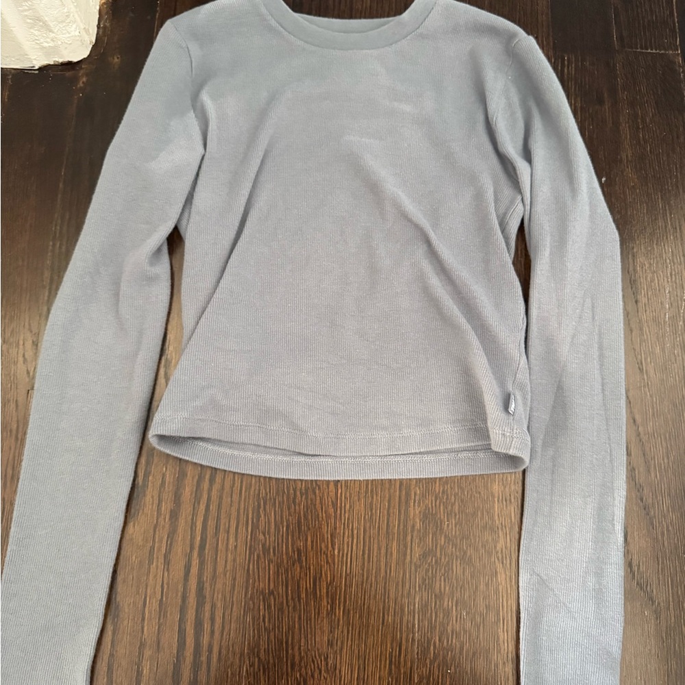 TNA Light Gray Long Sleeve Top